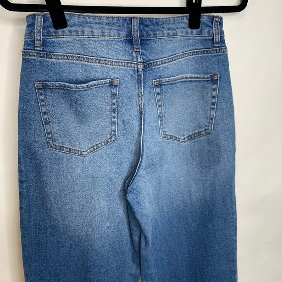 Wild Fable High Waist Wide Leg Jeans Sz 6 Medium Wash - Picture 5 of 6